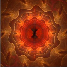 FRACTAL ART DESIGN GREETING CARD Wood Grain 1